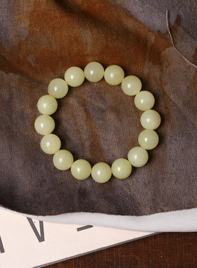 一物一图 孤品清仓捡漏 烟灰糖料青玉碧玉和田玉单圈手链手串