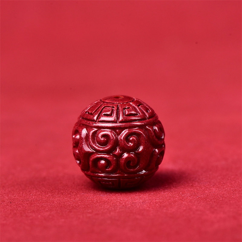 天然原矿朱砂回纹珠紫金砂散珠圆珠单珠DIY手串项链配饰转运配珠,淘宝优惠券,粉丝福利购,淘宝优惠卷