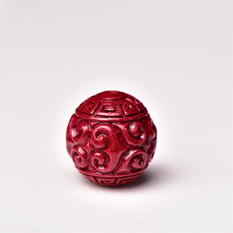 天然原矿朱砂回纹珠紫金砂散珠圆珠单珠DIY手串项链配饰转运配珠,淘宝优惠券,粉丝福利购,淘宝优惠卷