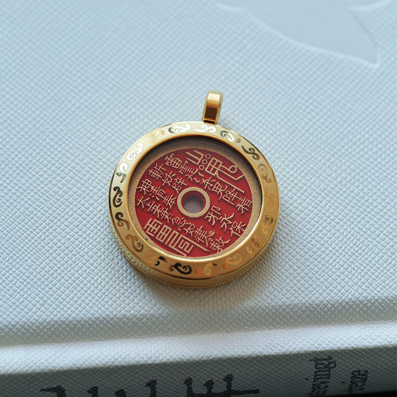 原矿朱砂精品红砂山鬼花钱款吊坠 男女款道家朱砂吊坠饰品本命年,淘宝优惠券,粉丝福利购,淘宝优惠卷