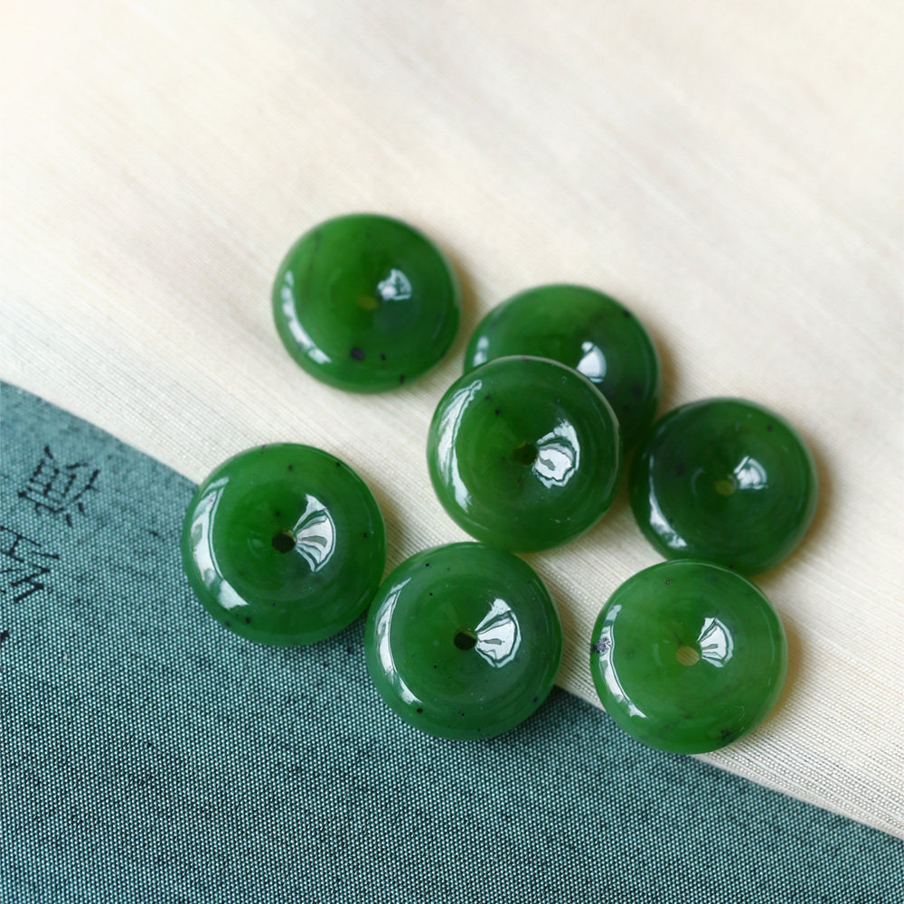 天然俄罗斯碧玉冰绿平安扣款吊坠 男女款玉石扣子挂坠饰品礼物,淘宝优惠券,粉丝福利购,淘宝优惠卷