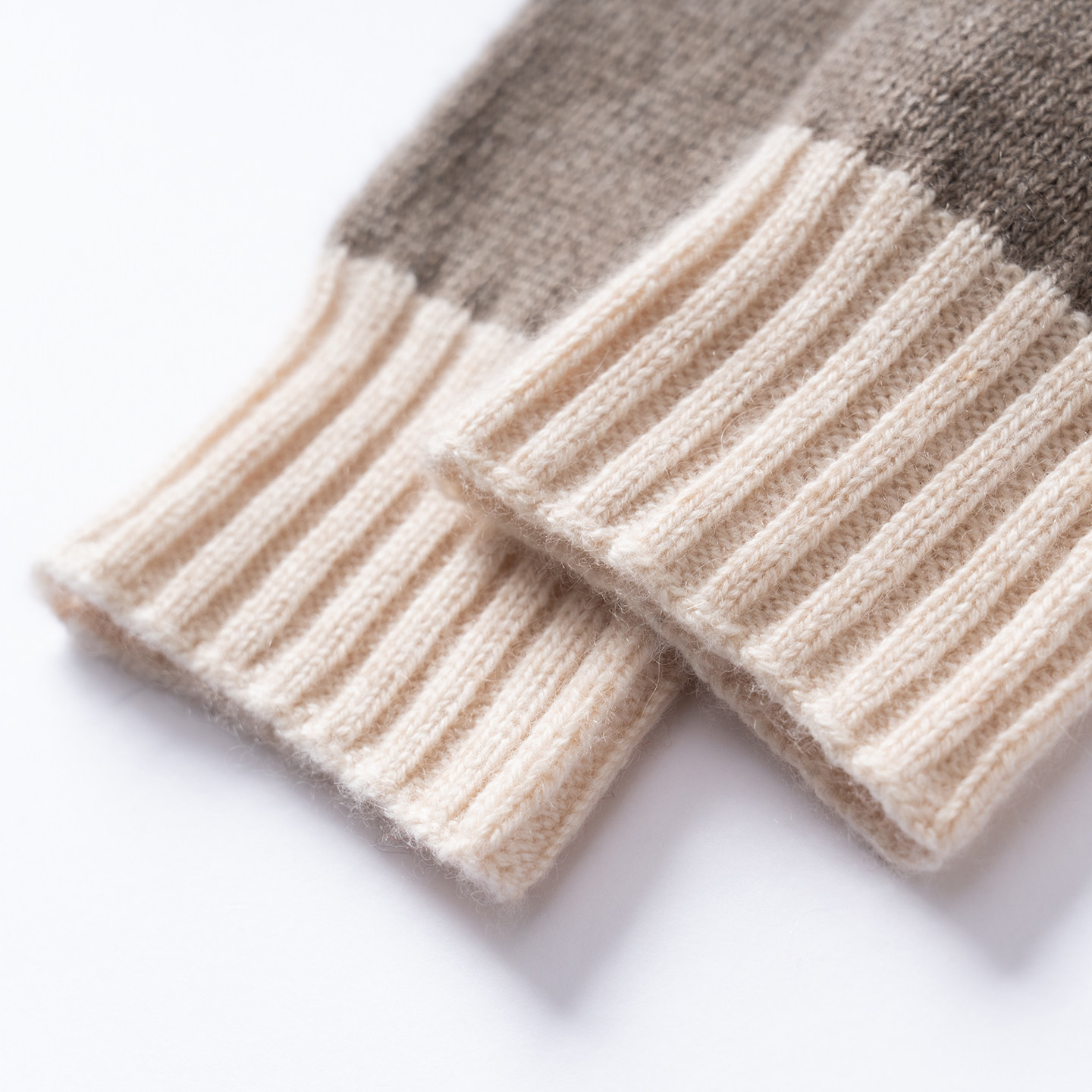 山羊绒半指手套男女秋冬保暖撞色针织可触屏写字漏指手套学生开车,淘宝优惠券,粉丝福利购,淘宝优惠卷