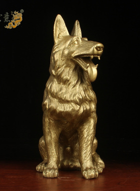 纯铜摆件家居客厅生肖狗工艺品