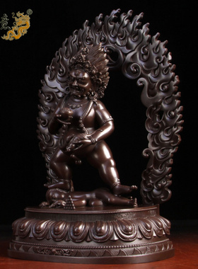 摆件纯铜财神密宗不动佛