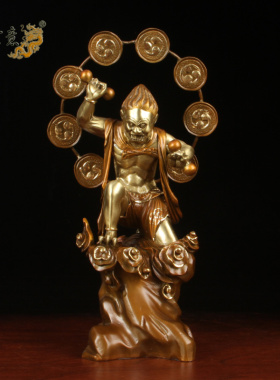 纯铜摆件风雨雷电居家佛堂工艺品