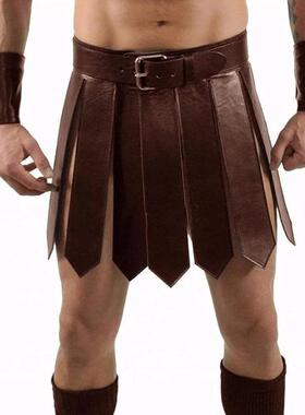 欧洲维京风格中世纪皮带罗马裙子男武士角色扮演服装Roman skirt