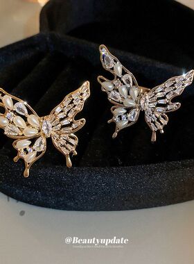 珍珠锆石指环百搭开口真金配饰