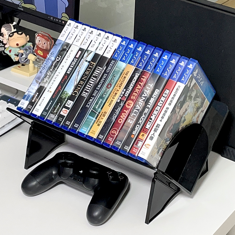 通用游戏卡带盒收纳架光盘碟PS4周边配件PS5桌面switch游戏碟收纳 - 图0