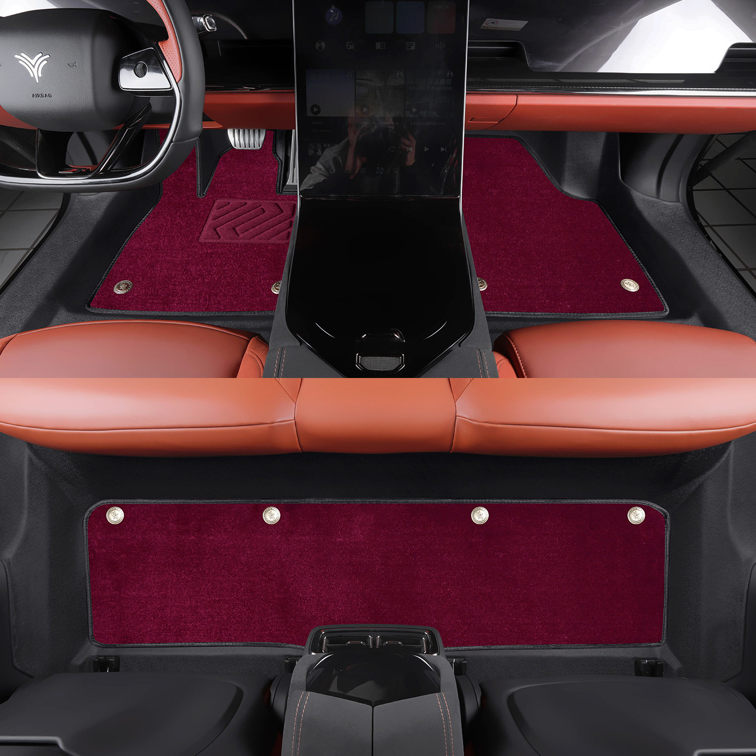 适用哪咤U/U Pro脚垫全包围专用汽车配件车内装饰用品哪吒TPE地垫,淘宝优惠券,粉丝福利购,淘宝优惠卷