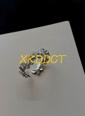 XKDDCT新款真金电镀锆石蝴蝶拼接