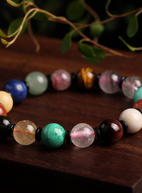 XKDDCT景区热卖天然多宝水晶手链