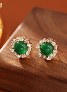 XKDDCT新款祖母绿吊坠项链高级