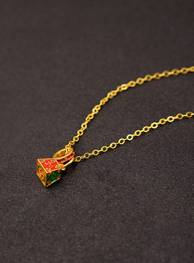 XKDDCT新款新年吊坠吉祥珐琅彩印