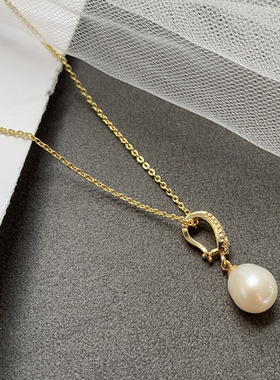 XKDDCT新款天然淡水珍珠项链简约