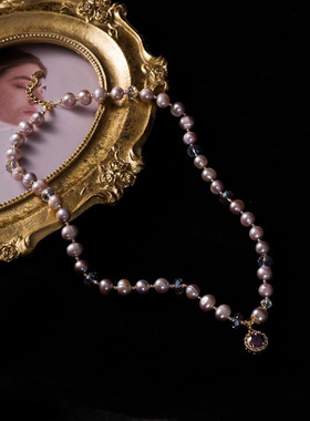 XKDDCT天然淡水珍珠项链纯手工制