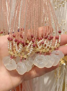 XKDDCT新款天然水晶项链夏季紫水