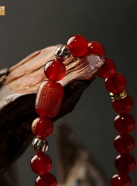 XKDDCT新款红绿手链串珠女高级