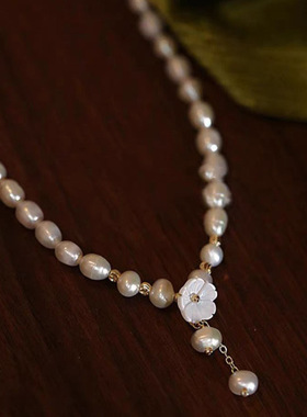 XKDDCT小众高级感贝壳花朵颈链5