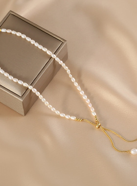 XKDDCT新款天然淡水珍珠花朵项链