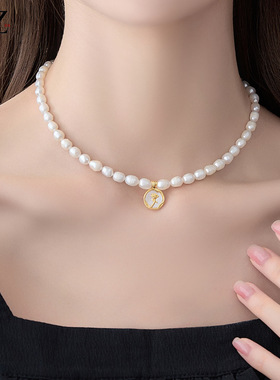 XKDDCT天然淡水珍珠项链女高级感