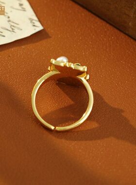 XKDDCT新款时尚滴油花朵戒指中