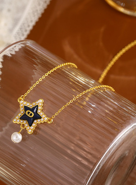 XKDDCT真金电镀小珍珠精致项链日
