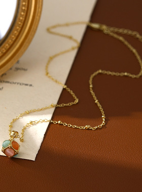 XKDDCT爆款魔方猫眼石中式耳环多