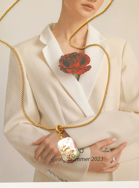 XKDDCT淡水大巴洛克珍珠项链小众