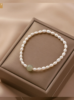 XKDDCT复古淡水手链女玉珍珠手链