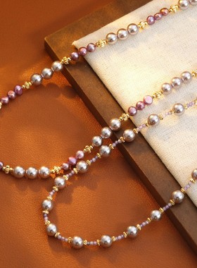 XKDDCT甜美锆石串珠配饰女秋冬珍