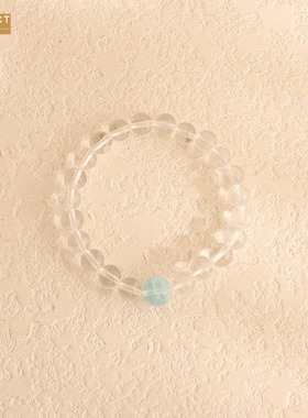 XKDDCT新款海白水晶手串手链女