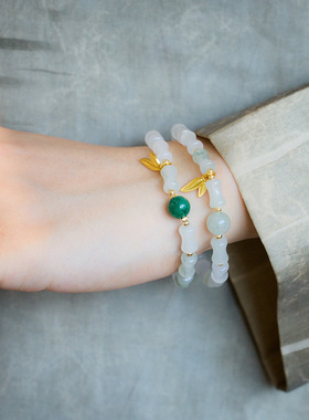 XKDDCT天然天山翠竹节手串竹够有