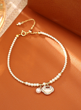 XKDDCT中国风长命贝母珍珠项链精