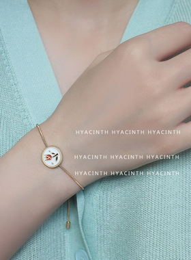 XKDDCT法式超仙滴油百合花手链网