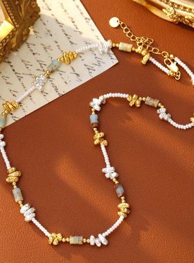 XKDDCT天然石珍珠项链女多巴胺复