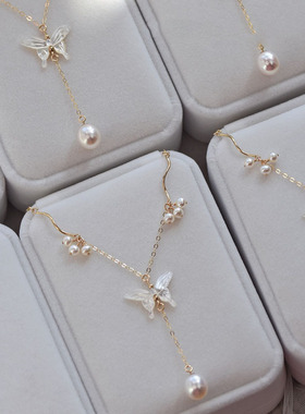 XKDDCT天然淡水珍珠甜美蝴蝶仙女