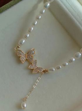 XKDDCT新款淡水项链56m米珠天然