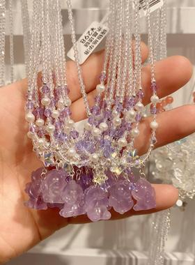 XKDDCT施华洛天然水晶银饰项链招