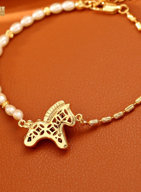 XKDDCT爆款多巴胺彩虹马锆石手链