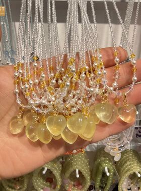 XKDDCT2026设计款水晶玉项链氛围