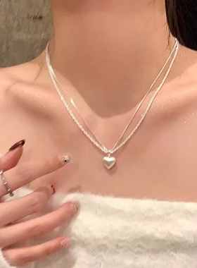 XKDDCT法式清冷感金属双层银色爱