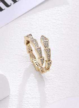 XKDDCT新款锆石超闪精致开口戒