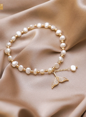 XKDDCT淡水珍珠简约甜美圆珠手串