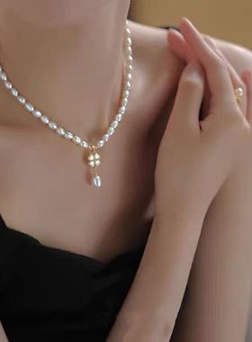 XKDDCT天然淡水珍珠项链女气质吊