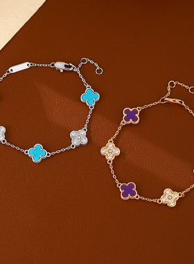 XKDDCT真金电镀锆石手链高级感手