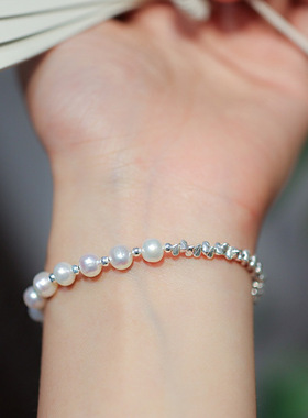 XKDDCT国风天然淡水珍珠手链女S