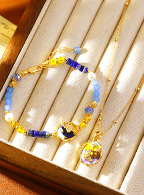 XKDDCT原创新中式海蓝色蝴蝶系列