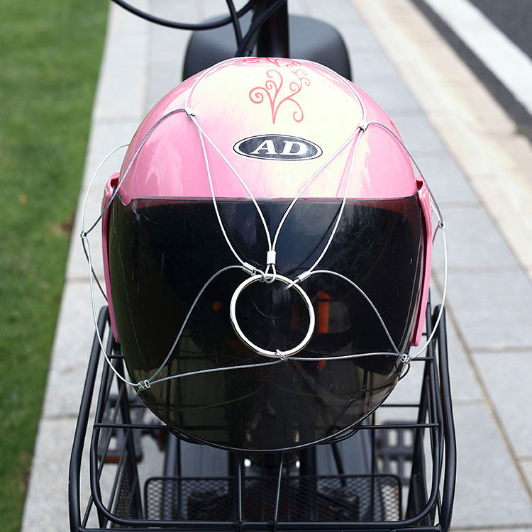 ecyzj头盔网兜防盗锁包胶不锈钢丝绳密码摩托自行车通用足球网,淘宝优惠券,粉丝福利购,淘宝优惠卷