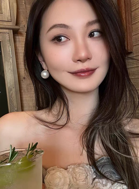 法式时尚气质高级感百搭大颗珍珠耳扣耳钉耳饰轻奢耳环饰品女
