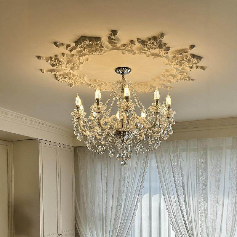 法式轻奢水晶吊灯网红复古宫廷风客厅创意个性饭厅灯高档大气别墅,淘宝优惠券,粉丝福利购,淘宝优惠卷